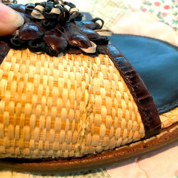 Brighton slide straw sandals - Picture 5 of 7